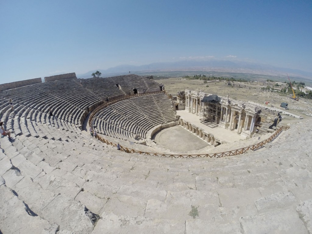 Theater of the Hierapolis in Pamukkale.