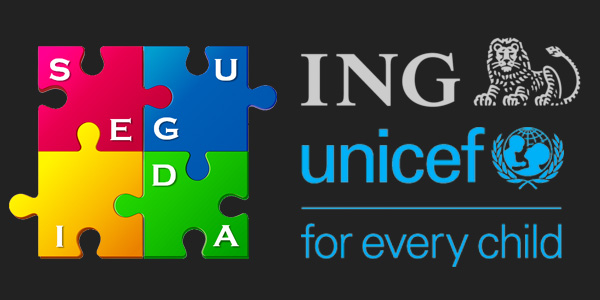 Seguida, ING and Unicef logo
